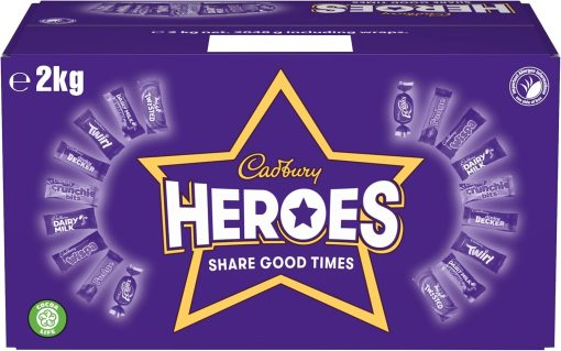 200th Anniversary [Free Shipping] Hero Chocolate Bulk 2kg Sharing Box, Assorted Mini Milk Chocolate Bars, Great Gift, 2kg (1 Pack) - Image 7