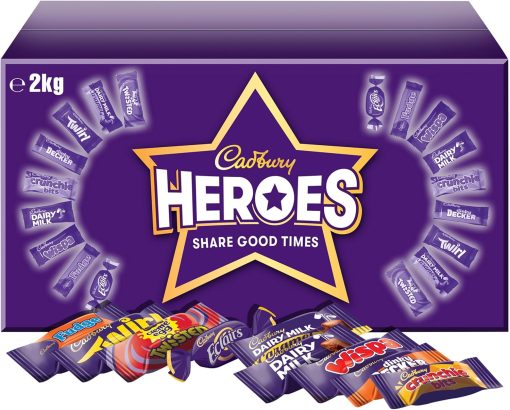 200th Anniversary [Free Shipping] Hero Chocolate Bulk 2kg Sharing Box, Assorted Mini Milk Chocolate Bars, Great Gift, 2kg (1 Pack) - Image 6