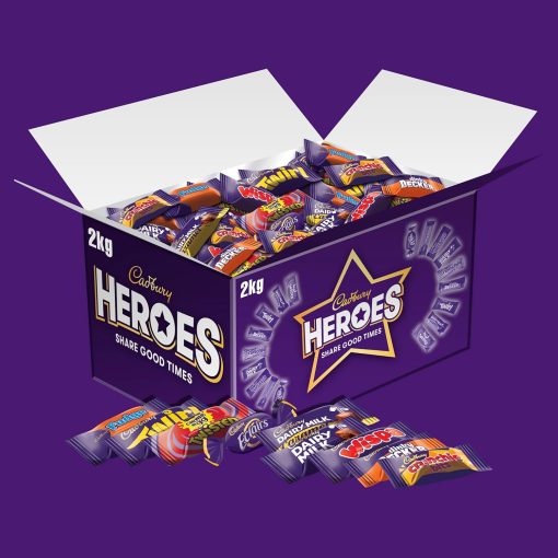 200th Anniversary [Free Shipping] Hero Chocolate Bulk 2kg Sharing Box, Assorted Mini Milk Chocolate Bars, Great Gift, 2kg (1 Pack) - Image 5